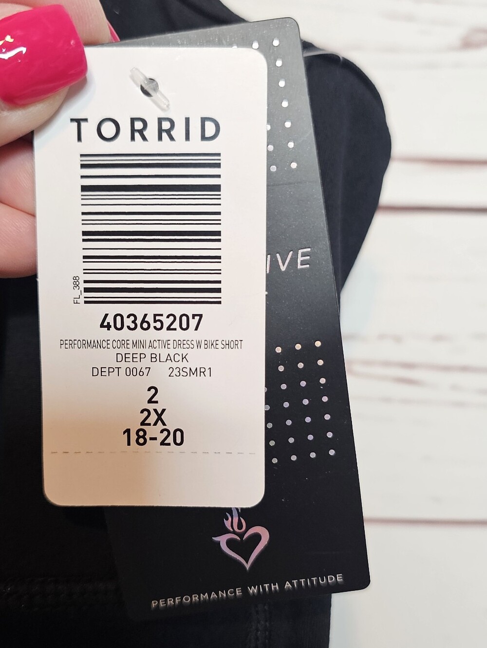 Torrid Performance Core 2Fer Active Dress with Bike Shorts - Picture 9 of 15